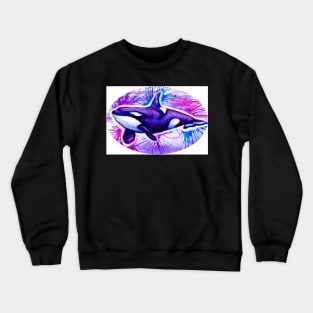 Color Splash Orca Crewneck Sweatshirt